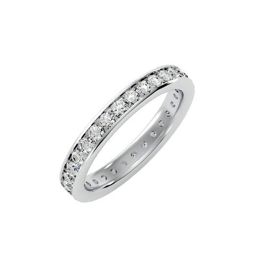 Row Diamond Wedding Band 1.04 ct