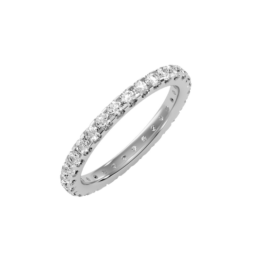 Row Diamond Wedding Band 1.04 ct