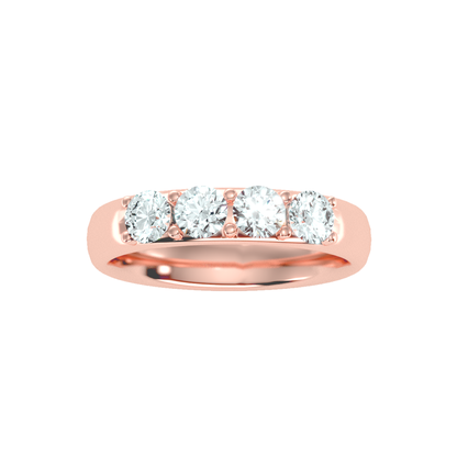 Row Diamond Wedding Band .96 ct
