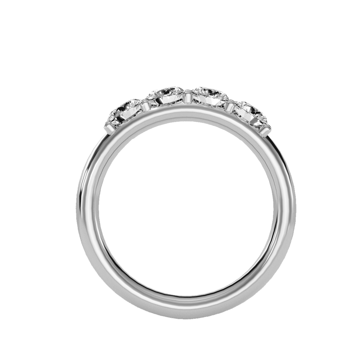 Row Diamond Wedding Band .96 ct