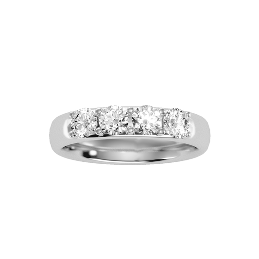 Row Diamond Wedding Band .96 ct