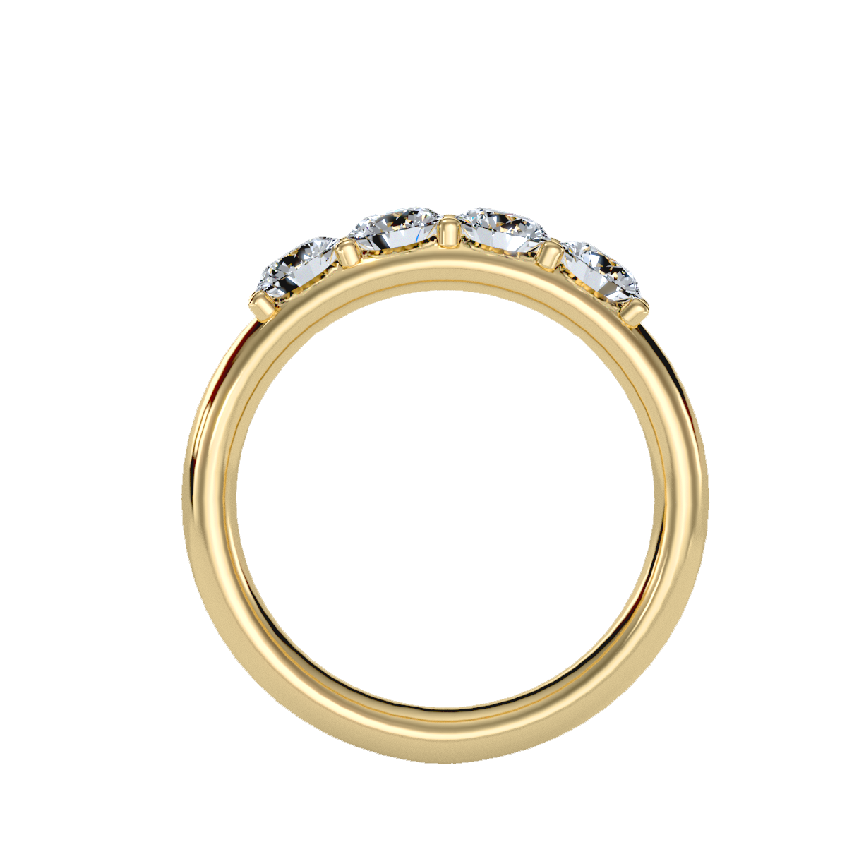 Row Diamond Wedding Band .96 ct