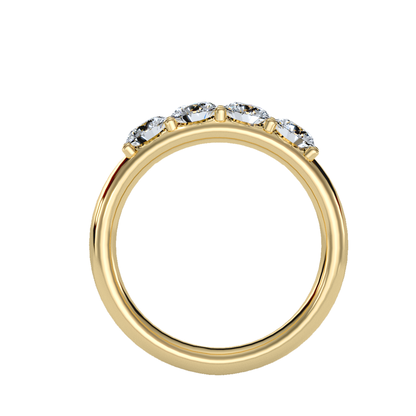 Row Diamond Wedding Band .96 ct