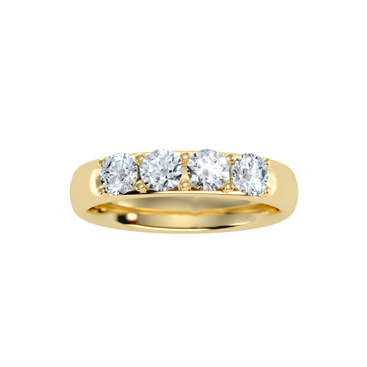 Row Diamond Wedding Band .96 ct