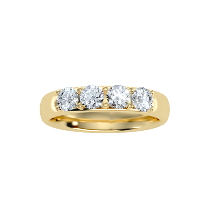 Row Diamond Wedding Band .96 ct