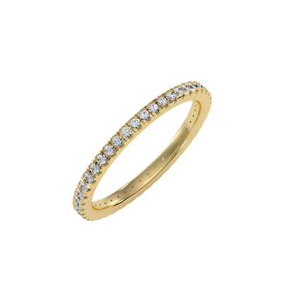 Row Diamond Wedding Band .36 ct