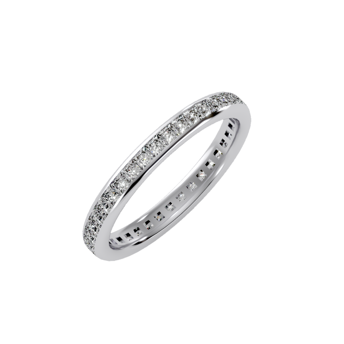 Row Diamond Wedding Band 1.14 ct