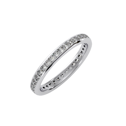 Row Diamond Wedding Band 1.14 ct