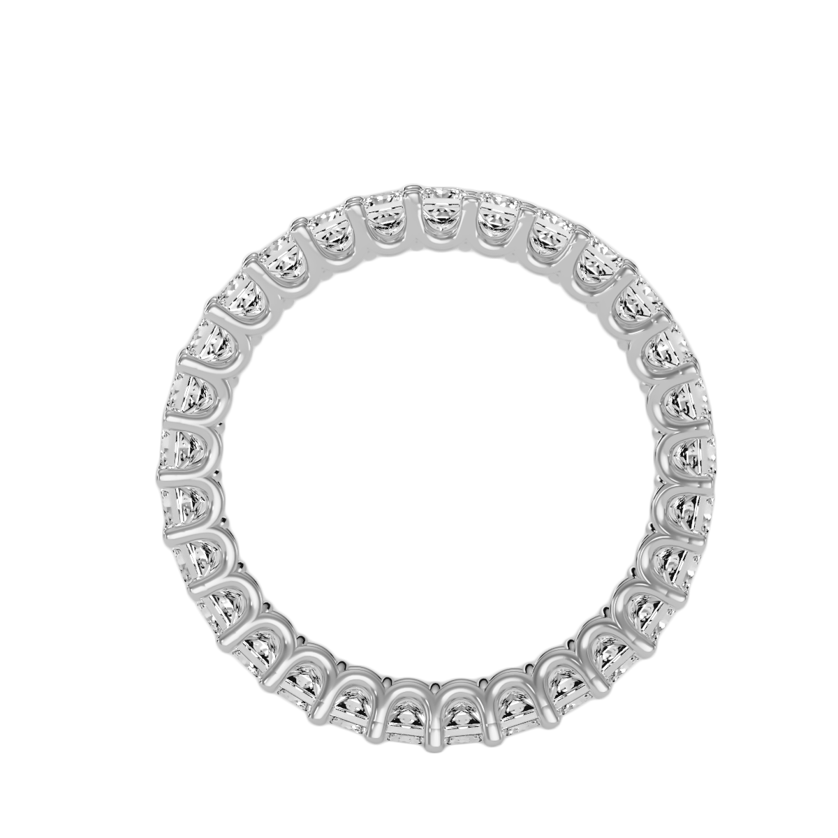 Row Diamond Wedding Band 2.07 ct