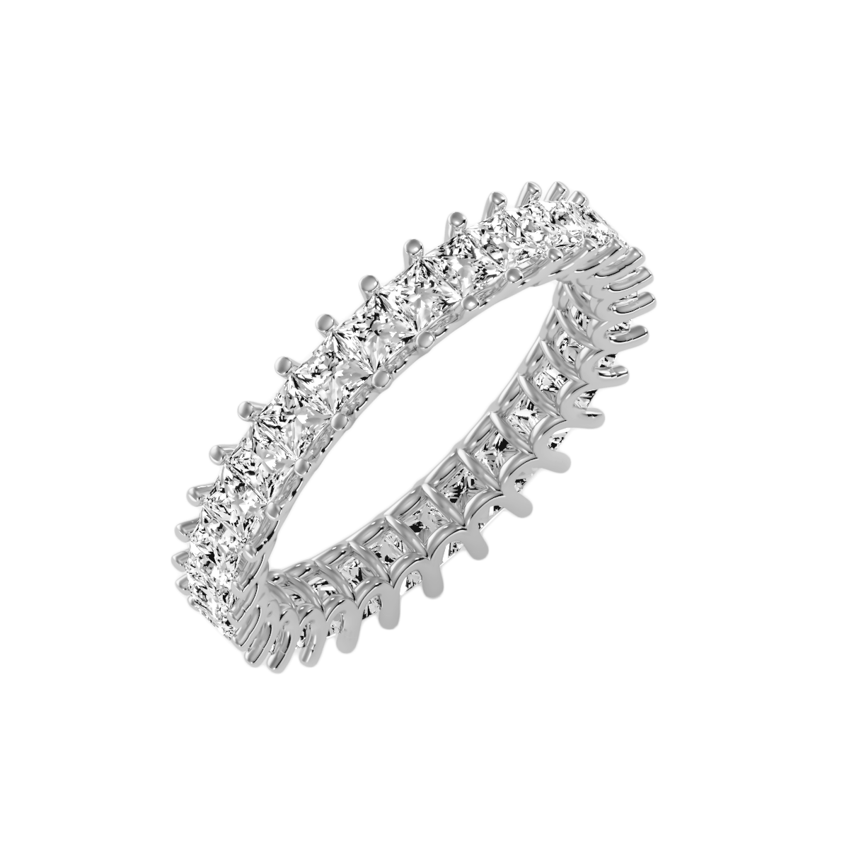 Row Diamond Wedding Band 2.07 ct