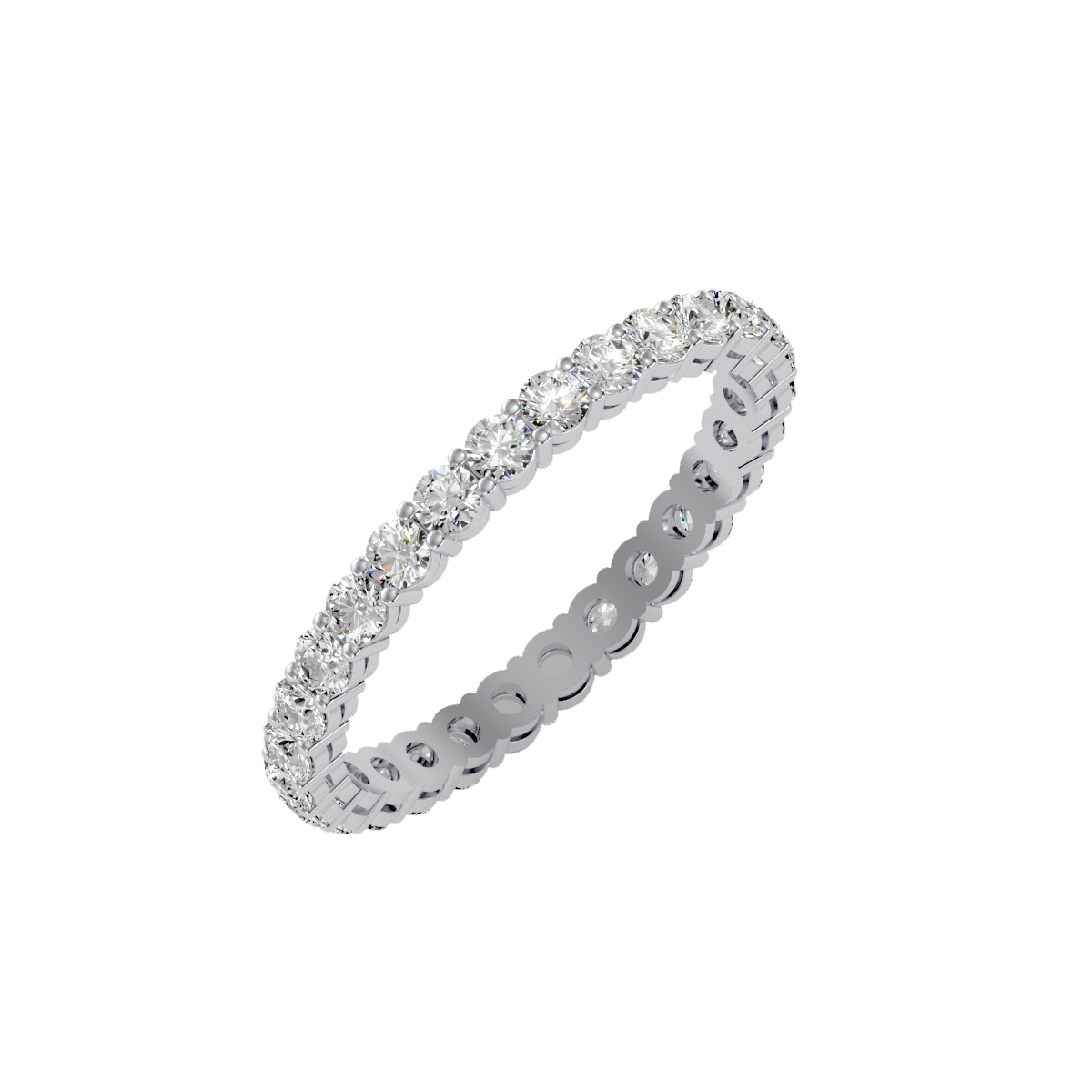 Row Diamond Wedding Band 1.12 ct