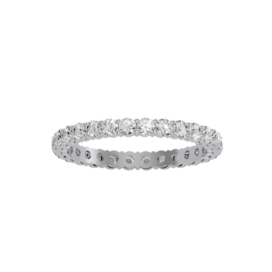 Row Diamond Wedding Band 1.12 ct