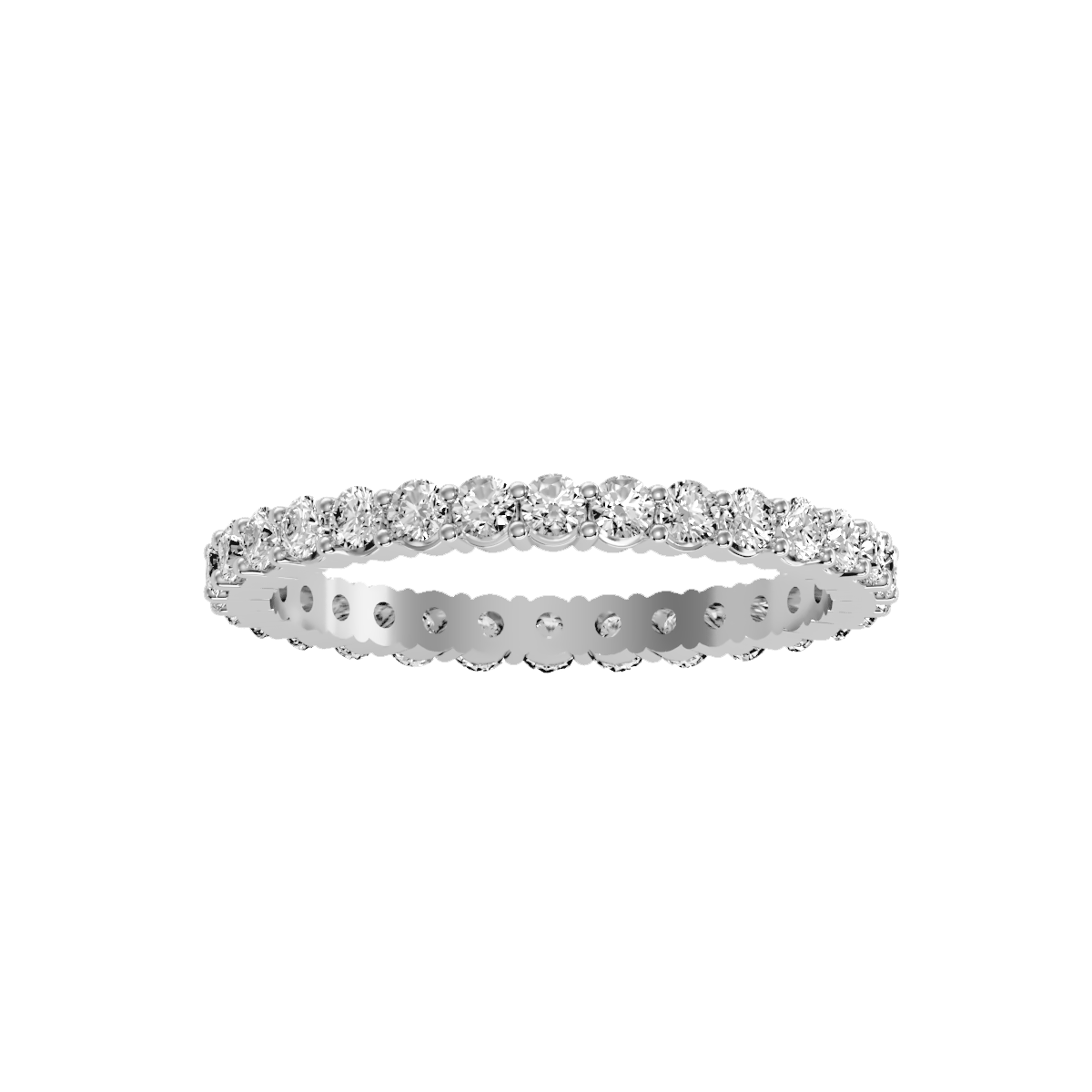 Row Diamond Wedding Band .90 ct