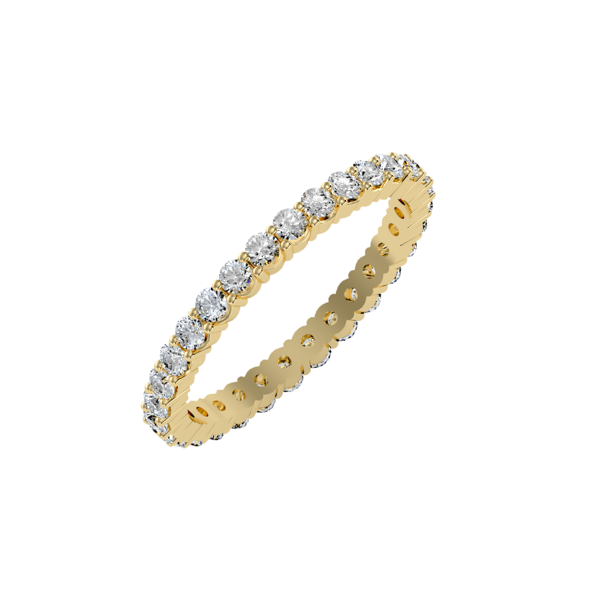 Row Diamond Wedding Band .90 ct