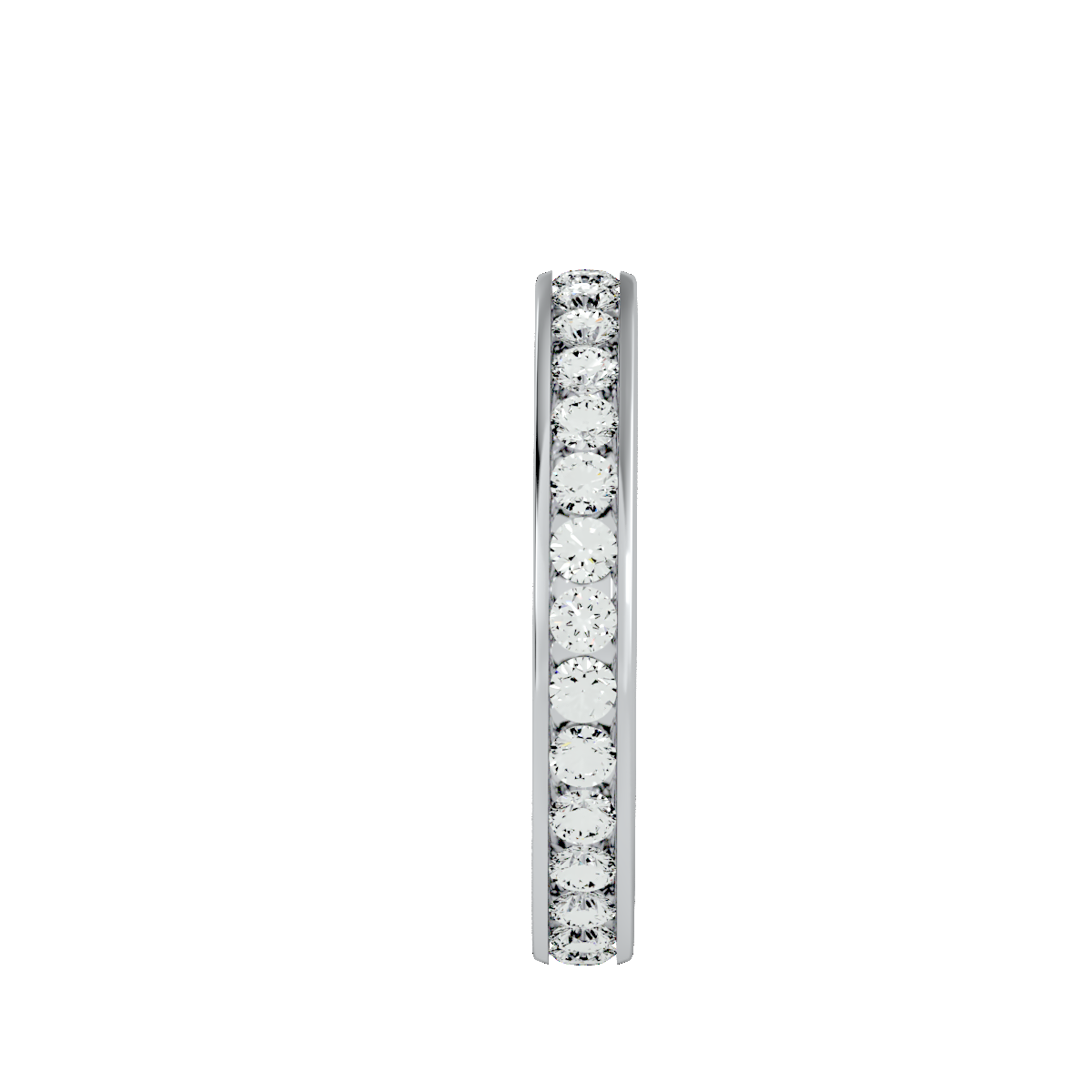 Row Diamond Wedding Band 1.04 ct