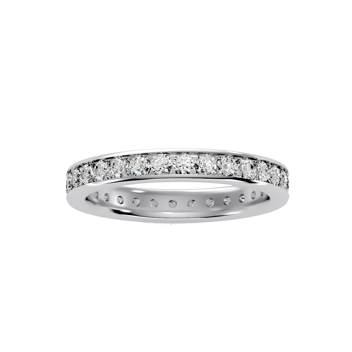 Row Diamond Wedding Band 1.04 ct