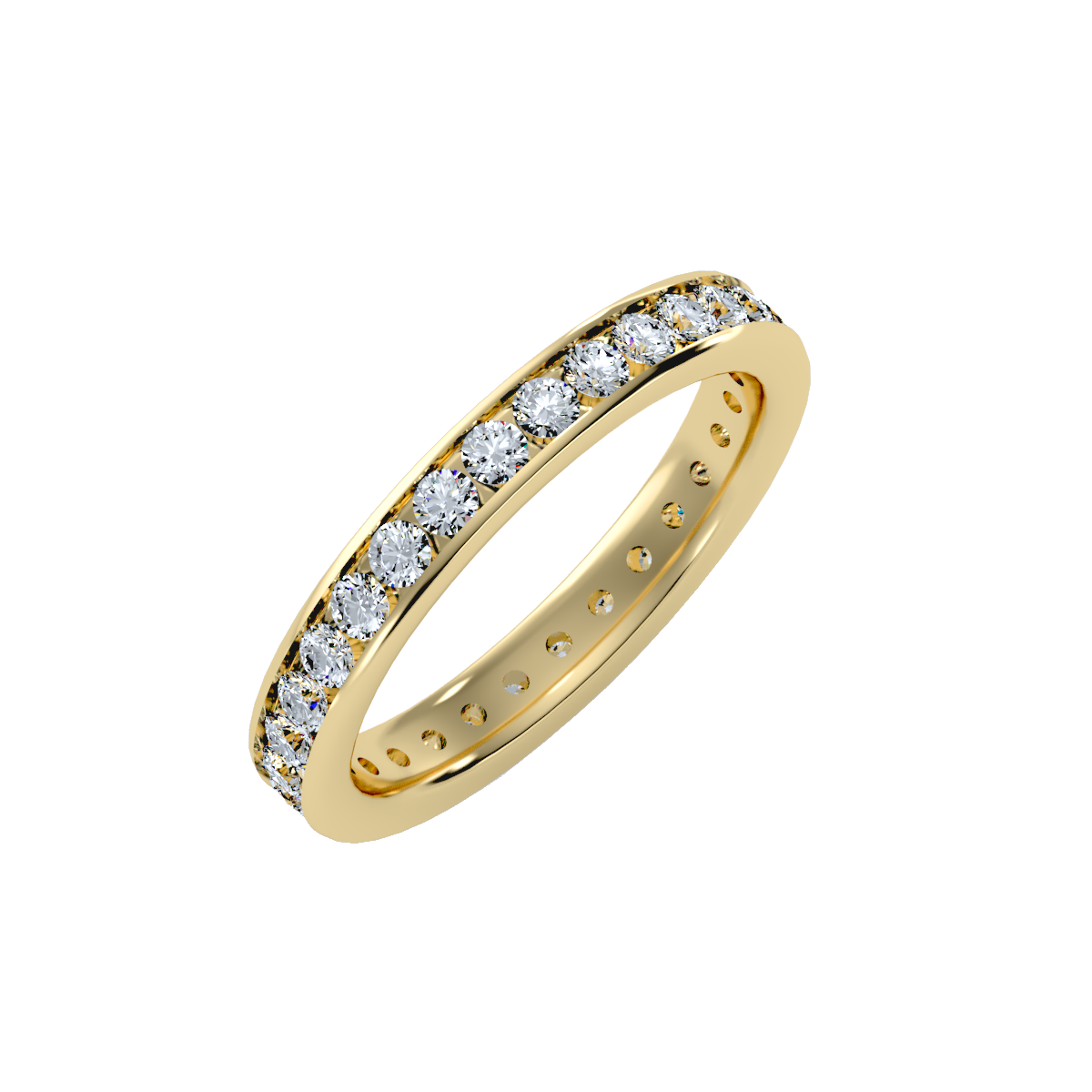 Row Diamond Wedding Band 1.04 ct