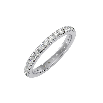Row Diamond Wedding Band 1.04 ct
