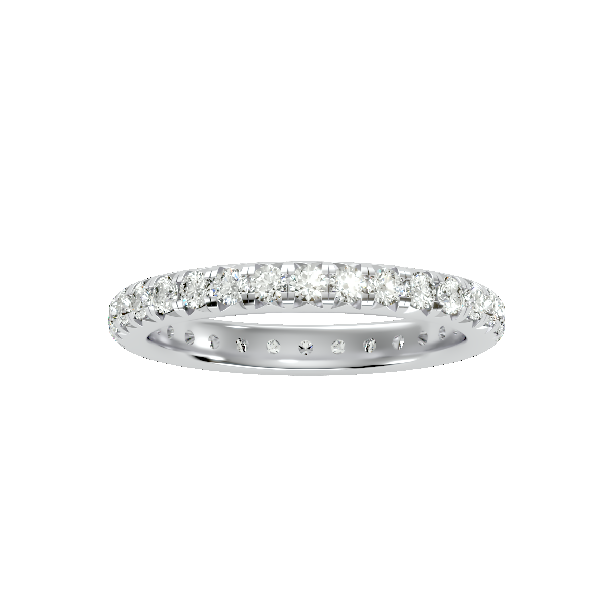 Row Diamond Wedding Band 1.04 ct