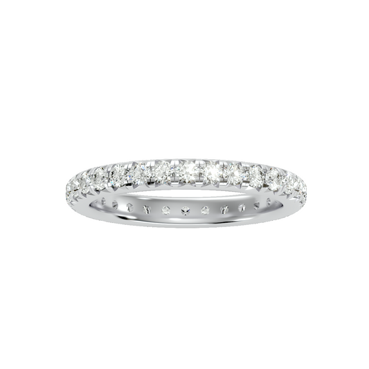 Row Diamond Wedding Band 1.04 ct