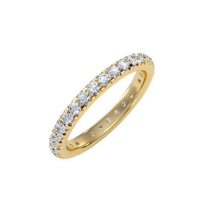 Row Diamond Wedding Band 1.04 ct