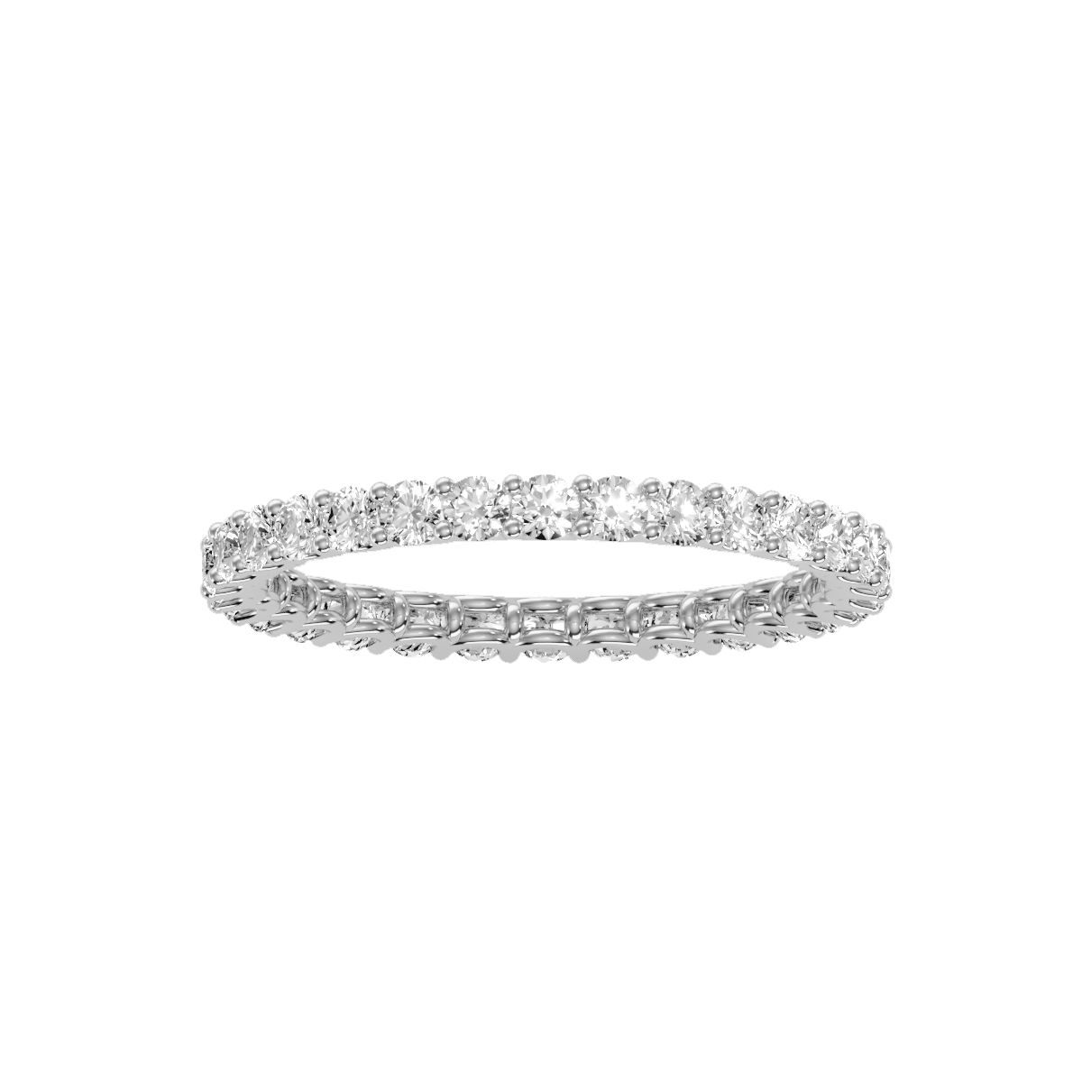 Row Diamond Wedding Band 1.04 ct