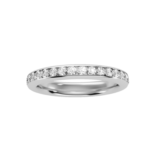 Row Diamond Wedding Band .96 ct
