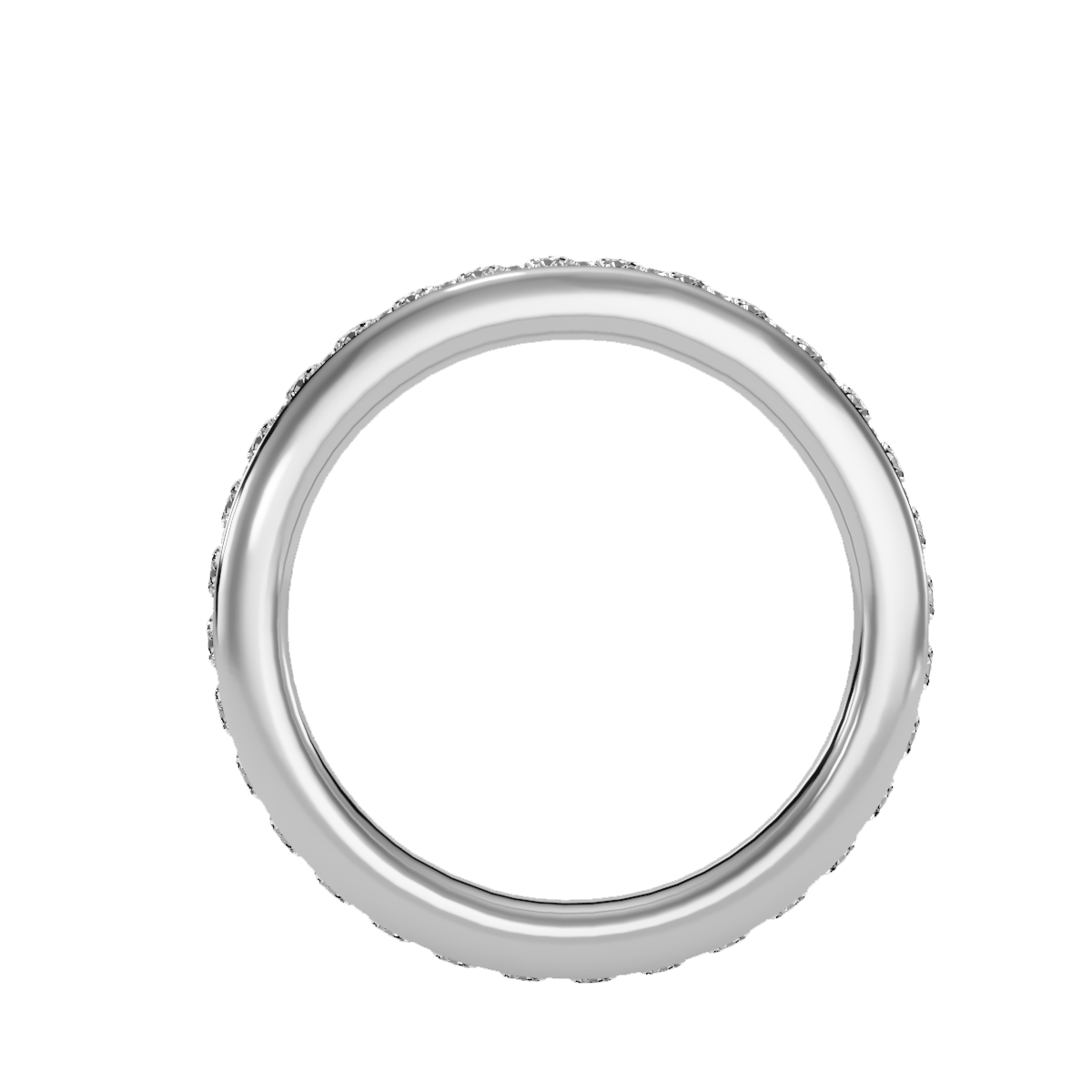 Row Diamond Wedding Band .96 ct