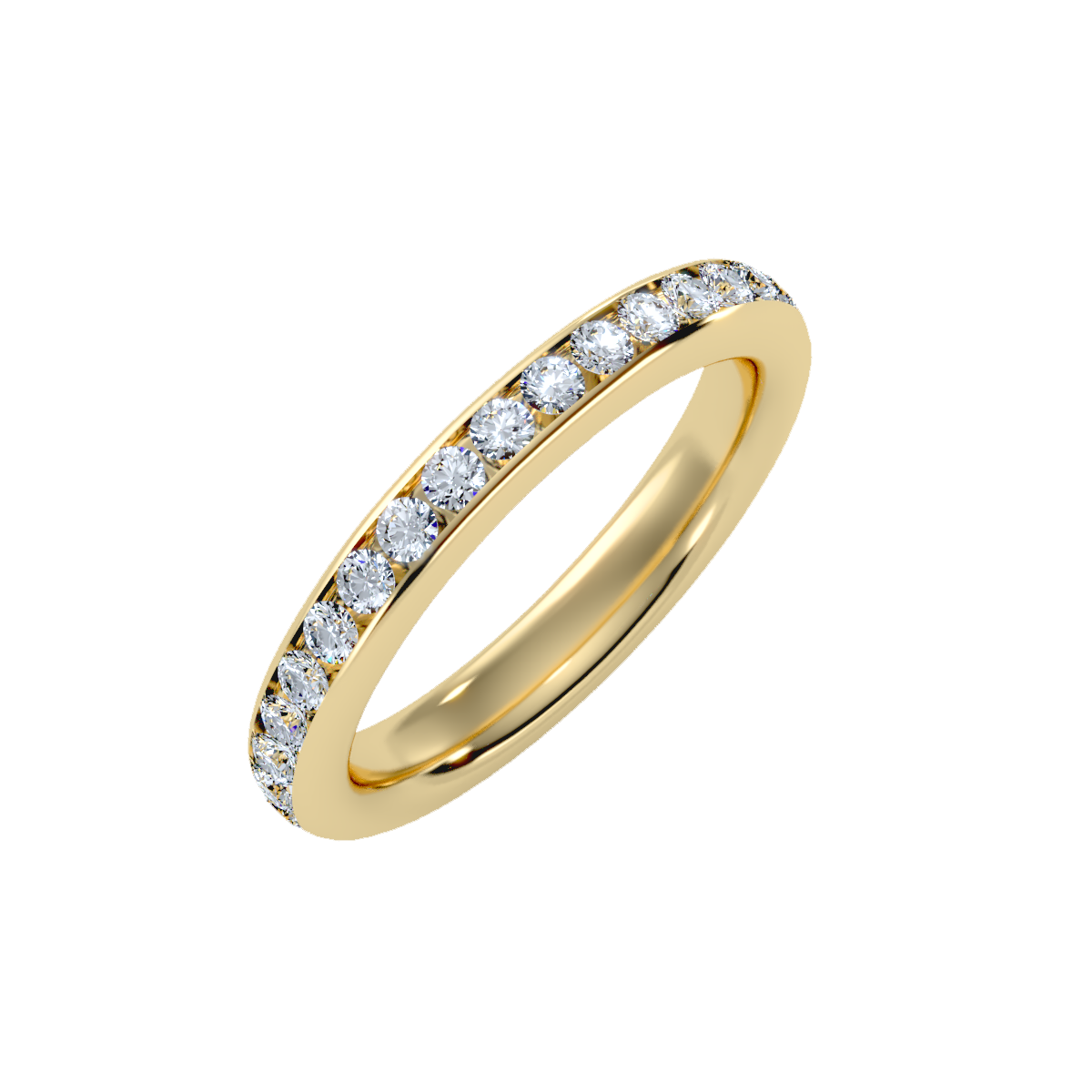 Row Diamond Wedding Band .96 ct