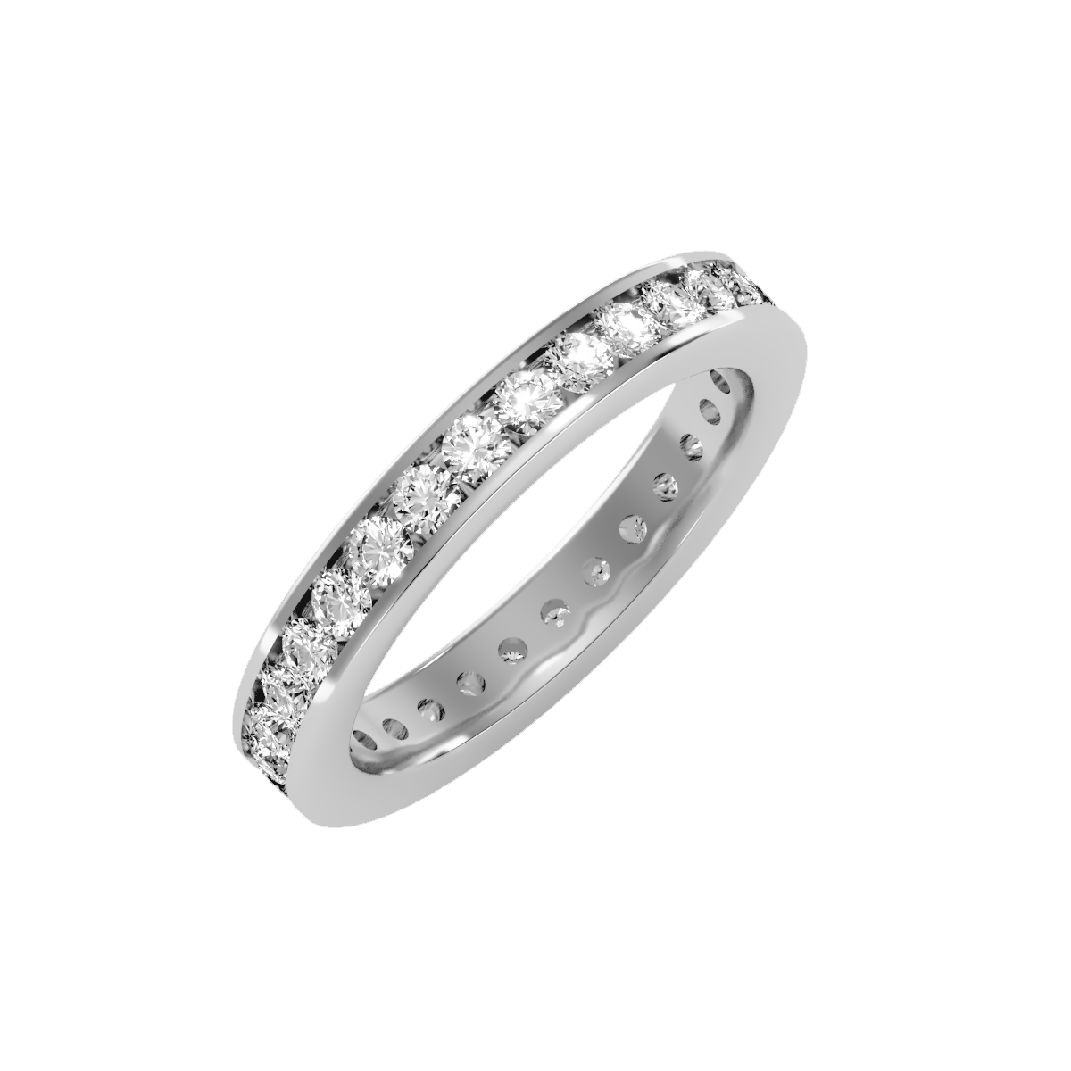 Row Diamond Wedding Band 1.20 ct