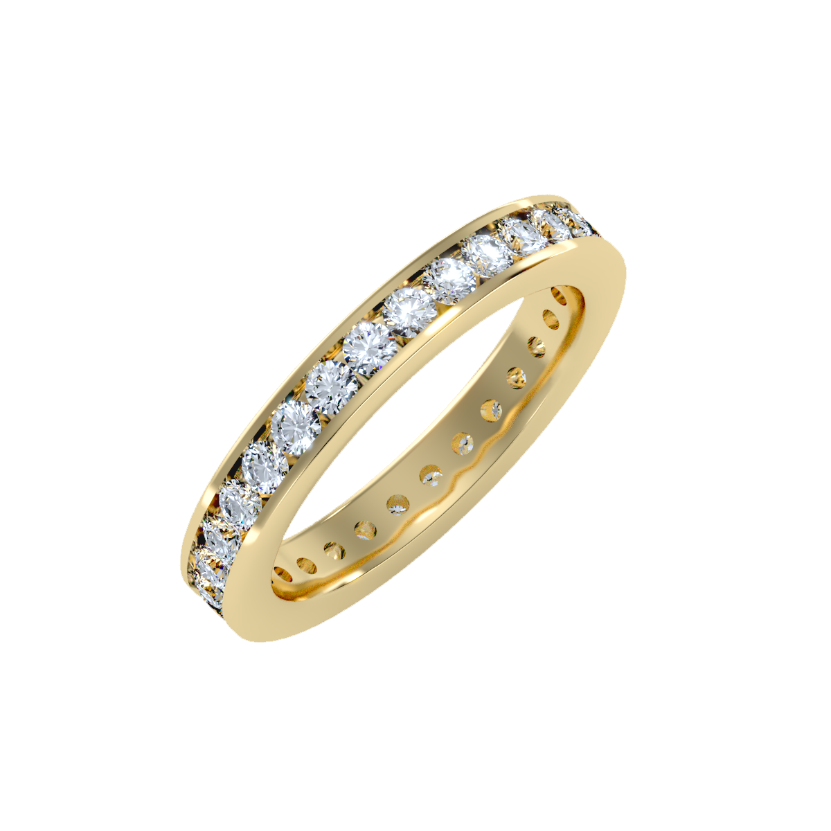 Row Diamond Wedding Band 1.20 ct