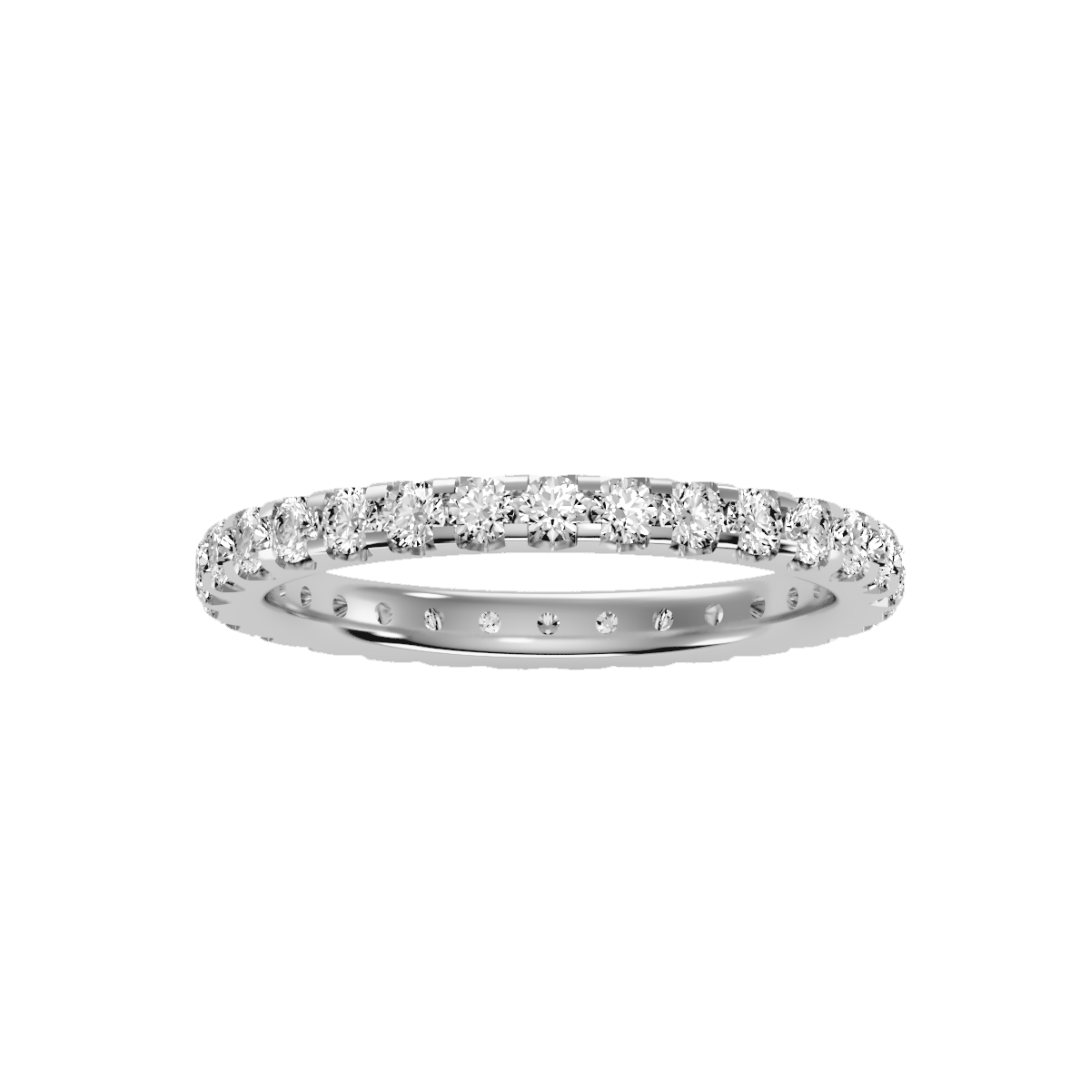 Row Diamond Wedding Band 1.04 ct
