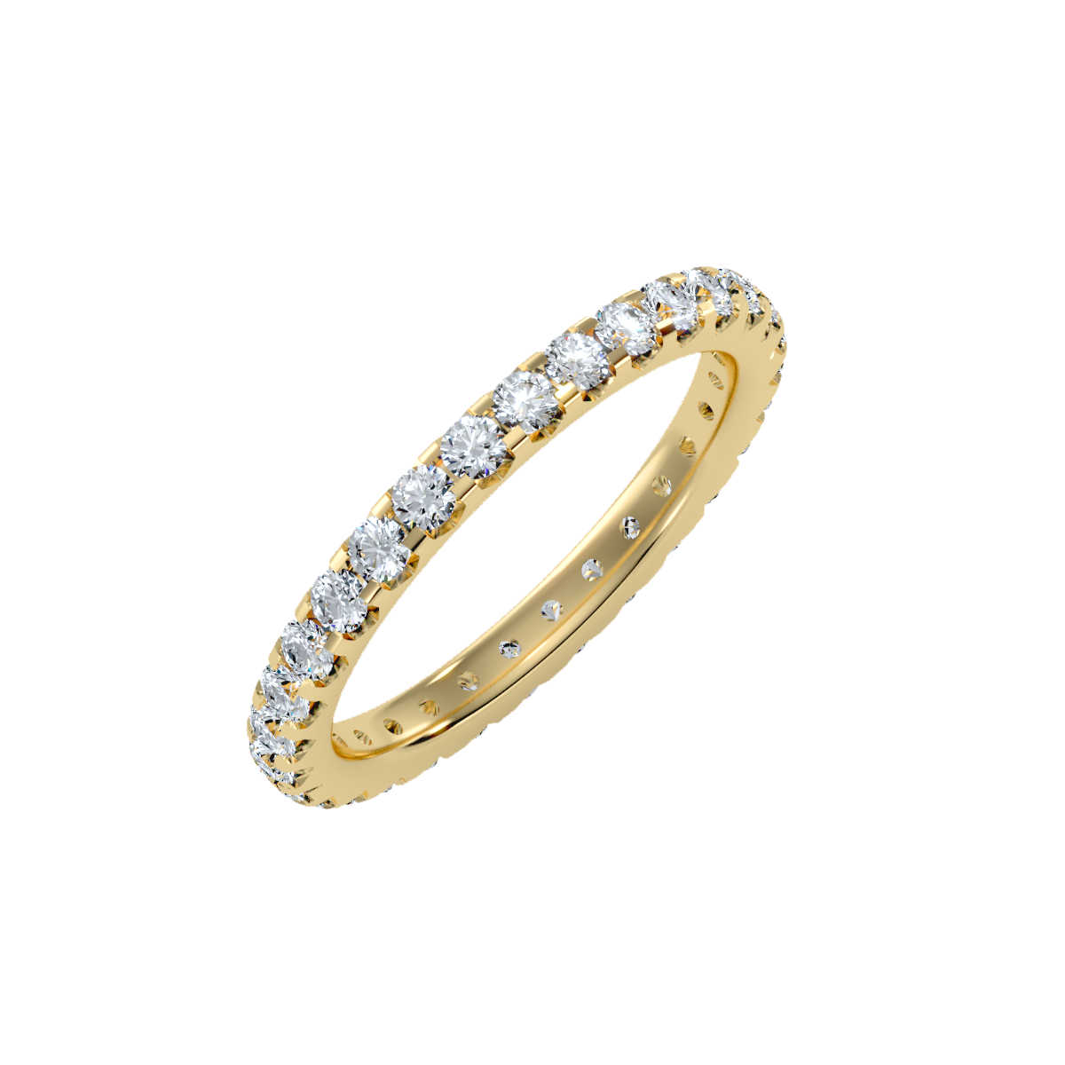 Row Diamond Wedding Band 1.04 ct