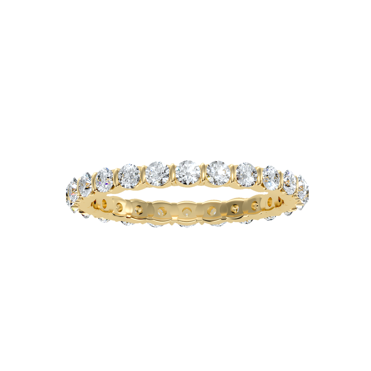 Row Diamond Wedding Band 1.09 ct
