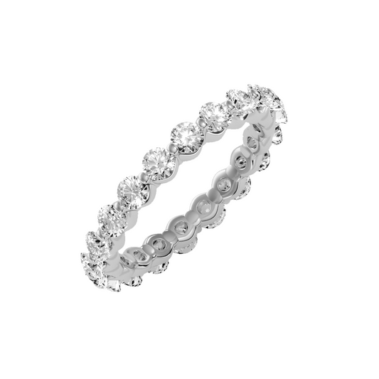 Row Diamond Wedding Band 2.03 ct