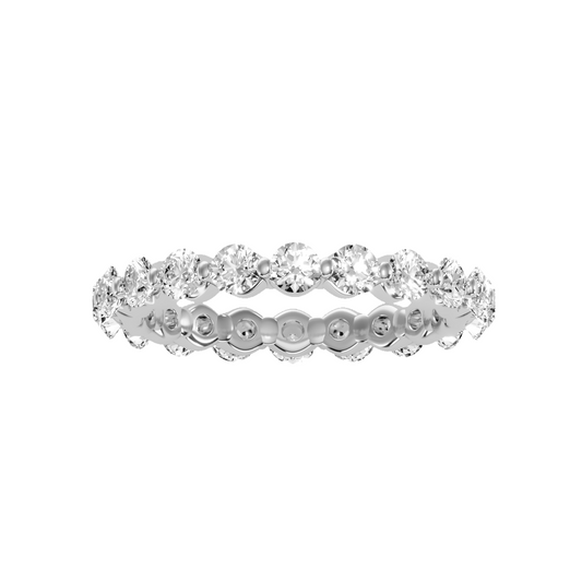 Row Diamond Wedding Band 2.03 ct
