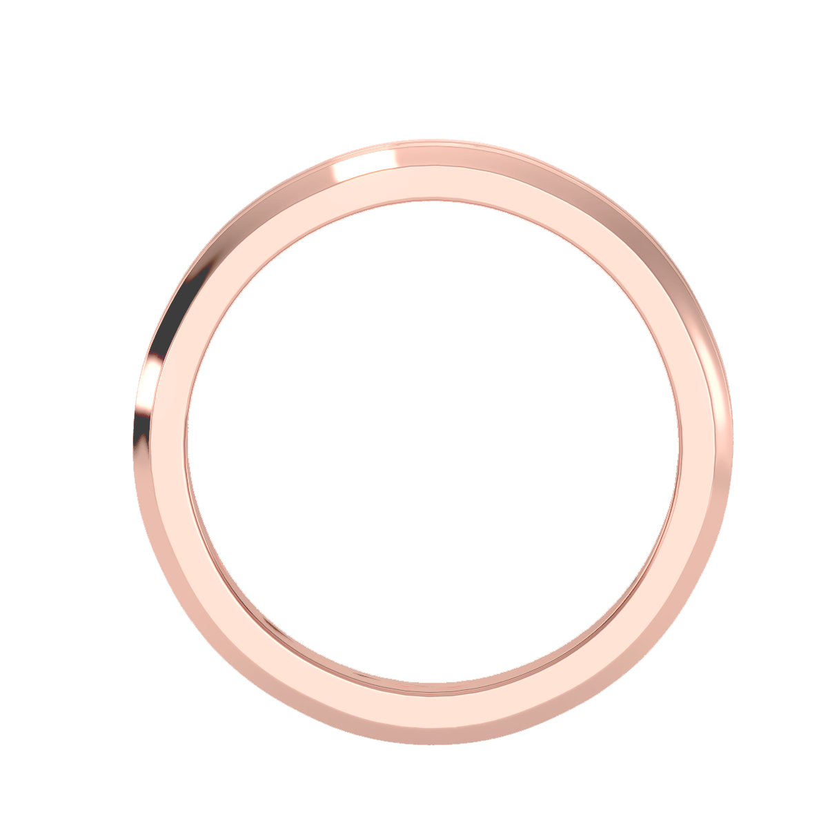 Contoured wedding band