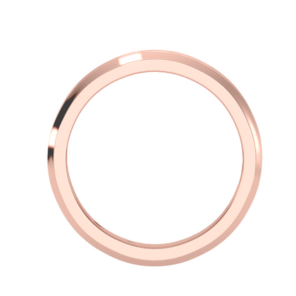 Contoured wedding band