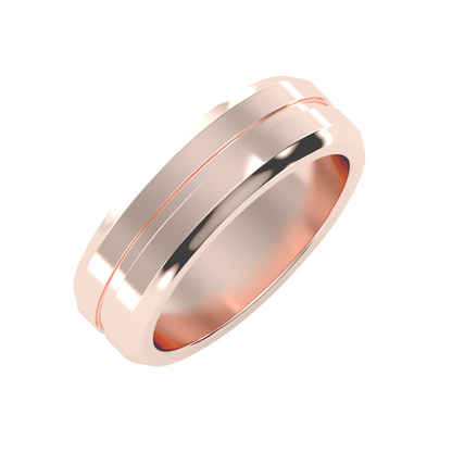 Contoured wedding band