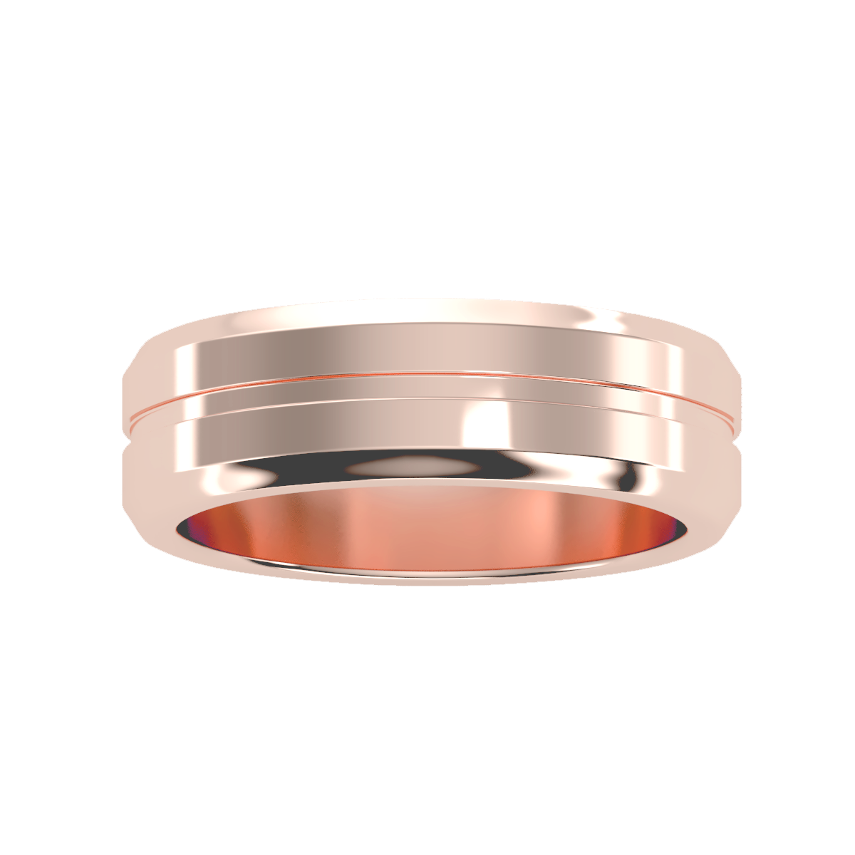 Contoured wedding band