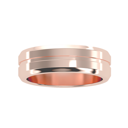 Contoured wedding band