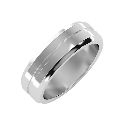 Contoured wedding band