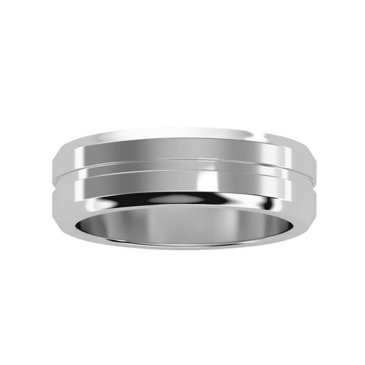 Contoured wedding band