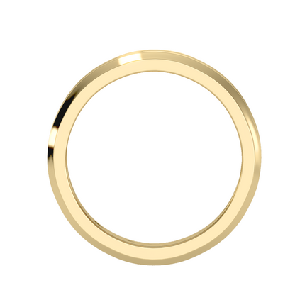 Contoured wedding band