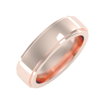 Contoured wedding band