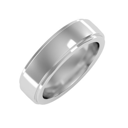 Contoured wedding band
