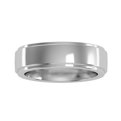 Contoured wedding band