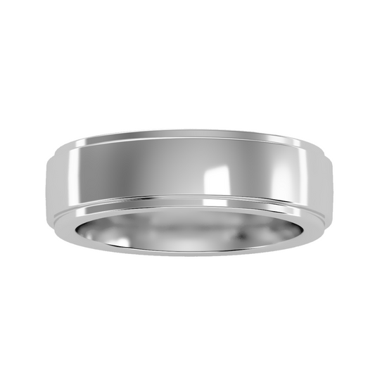 Contoured wedding band