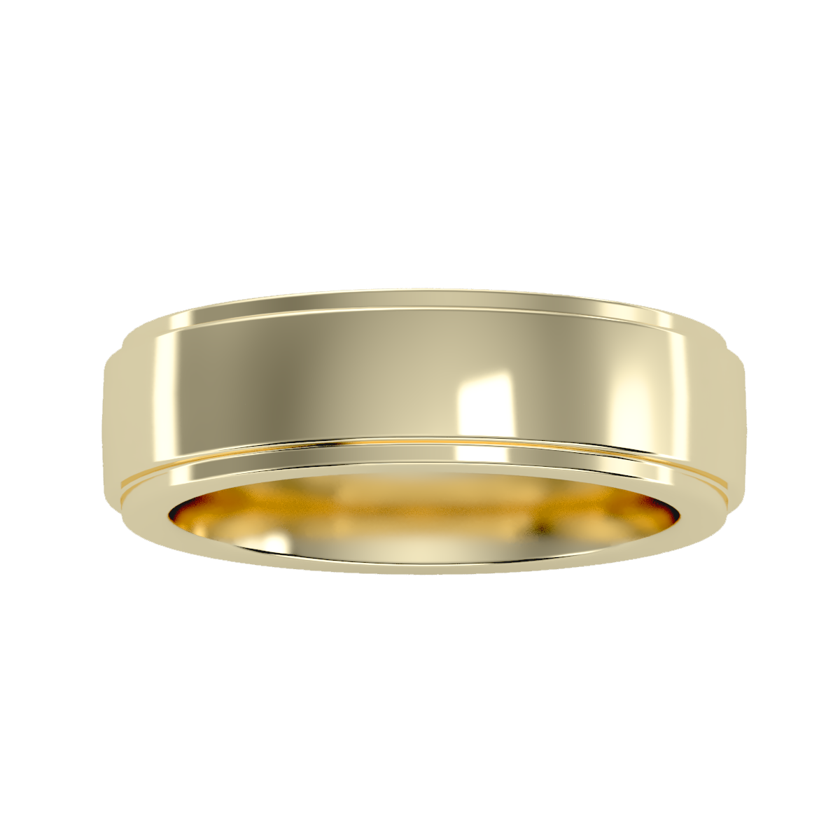 Contoured wedding band