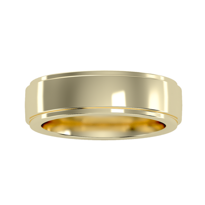 Contoured wedding band